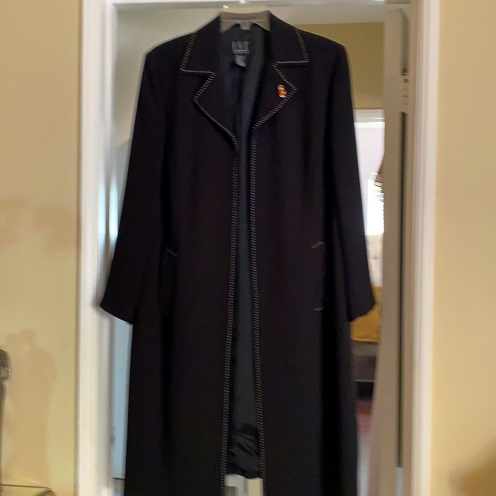 INC NAVY BLUE OVER COAT